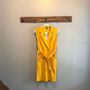 Nina Leonard Vibrant Yellow  Dress